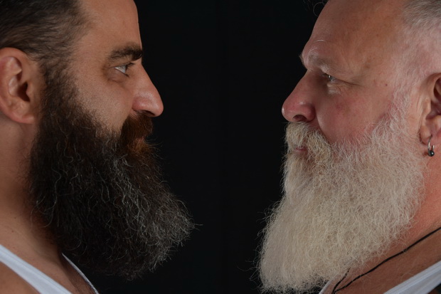 bearded men photography - professional photo shooting - beard, beefy, hairy, furry stocky muscle bears